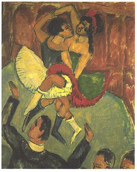 Dance of negros, Ernst Ludwig Kirchner